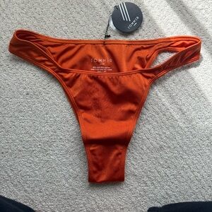 Sommer swim size L zita bottom in burn orange / chile